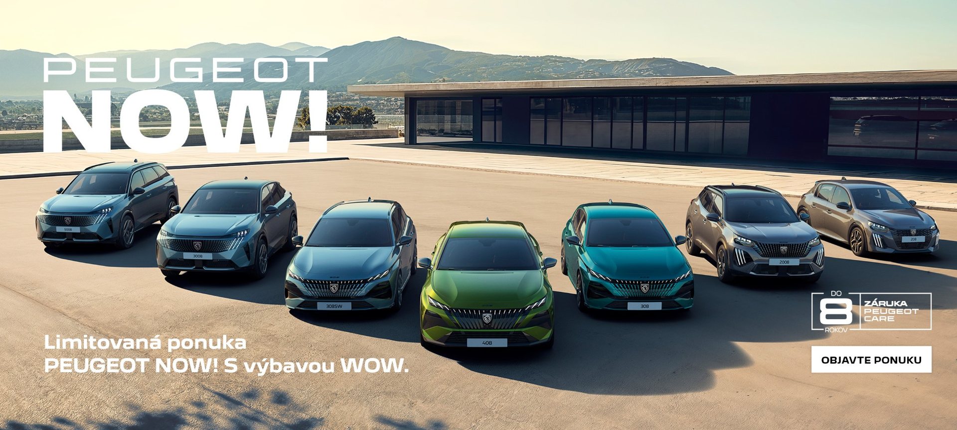 Limitovaná ponuka Peugeot NOW! s výbavou WOW